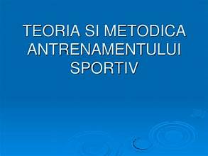 Teoria și Metodica Antrenamentului Sportiv - fotbal
